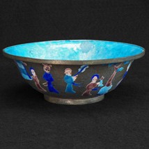 Chinese Enameled Metal Bowl late Qing/Republic Period - £89.49 GBP