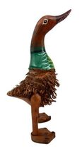 Balinese Wood Handicrafts "Bebek Akar" Duck Albesia Root Art Figurine 10"H - $22.99