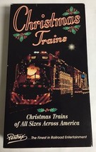 Christmas Trains of all Sizes Across America VHS-TESTED-RARE VINTAGE-SHI... - $224.40