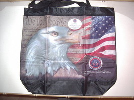 National Veterans Foundation Eagle FLAG Tote Bag Shopper Serving our Veterans - $11.99