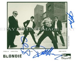 Blondie Band Autographed 8x10 Rp Promo Photo Debbie Harry Clem Jimmy - £14.99 GBP