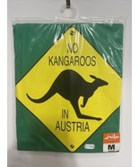 No Kangaroos in Austria Men&#39;s T Shirt Medium B&amp;C Collection Smile Produc... - $16.35