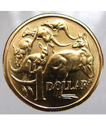 ASTRALIA KANGAROOS COIN Vintage 1985 One Dollar Copper Aluminum Coin - $14.99