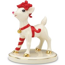 Lenox Rudolph Lighted Reindeer Figurine The Red Nosed 50th Ann Christmas LED NEW - £52.24 GBP