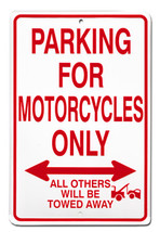 Motorcycles Parking Sign - £10.29 GBP