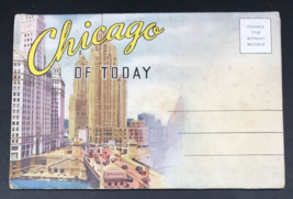 Vintage Chicago Of Today 18 Photo Folder Booklet Postcard American Colortype Co - £11.00 GBP