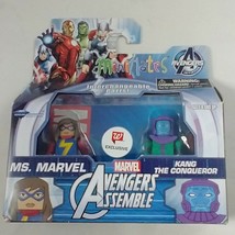 Mini Mates Marvel&#39;s Avengers Assemble: Ms. Marvel &amp; Kang The Conqueror Nib - £7.61 GBP