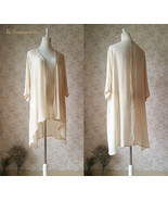 Summer Tencel Linen Open Blouse Loose Long Crop Sleeve Cover Up Plus Siz... - $45.00