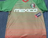 Icon Sports Mexico National Soccer T Shirt M Medium Green And Red - $35.61