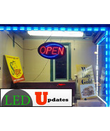 20ft Storefront LED LIght blue 5050 with UL listed 12v 2A Power Supply - £41.58 GBP