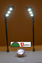 2 jewelry light for showcase display black LED pole light with UL 12V power pupp - £71.84 GBP