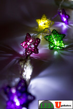 Fairy String LED Light Star Shape Rainbow Color for Wedding events and business  - £11.98 GBP
