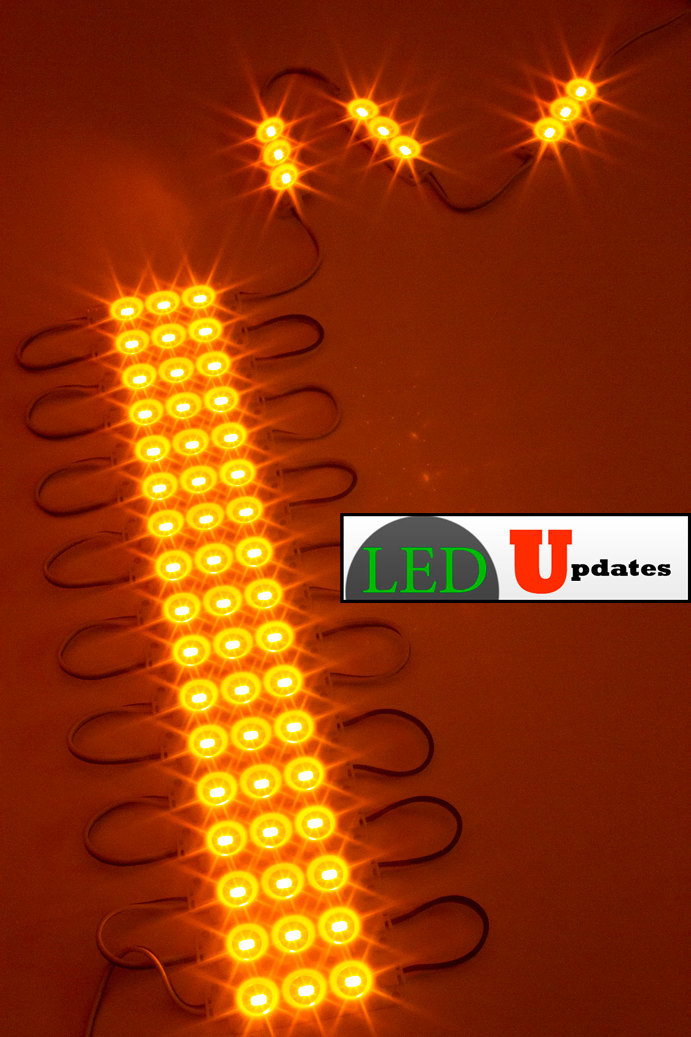 Amber color 20ft Brightest Store front LED light 5630 module with 12v UL listed