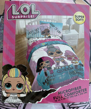 LOL Surprise! Twin Microfiber Comforter Kids Bed 76 x 86&quot; Kitty Metal Gr... - $40.76 CAD