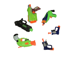 Lot of 6 Nerf, Etc Soft Dart Pistols with Soft Darts Included - £61.79 GBP