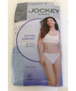 3 Jockey Elance Cotton Comfort String Bikini Size 7 Multi-color Style 14... - €16,47 EUR