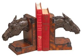 Bookends Bookend EQUESTRIAN Lodge Thoroughbred Racehorse by Belden Resin - £222.97 GBP