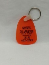 Orange Wayne&#39;s On Appleton Promotional Milwaukee WI Keychain 2&quot; - £20.39 GBP