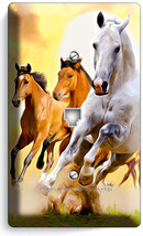 Lipizzan Stallion Mustang Horses Phone Jack Telephone Wall Plate Cover Home Art - £8.03 GBP