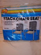 Vtg Outdoor Chair Pad Resin Replacement Stacked 1989 Pastels Kmart MI - £7.22 GBP