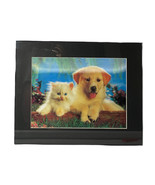 Framed Cat and Dog 3D Lenticular Holographic Stereoscopic Picture Wall A... - $39.59