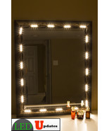 MAKE UP MIRROR LED LIGHT WARM WHITE COLOR WITH DIMMER &amp; UL POWER ADAPTER - $43.99