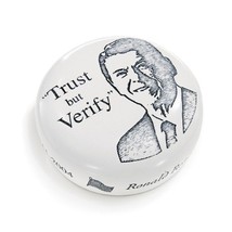 Paper weight&quot;TRUST but VERIFY&quot; Ronald Regan - $39.00