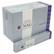 Vijayshree Golden Nag Himalaya Agarbatti Perfume Incense Sticks 180Gms,12 Boxes  - £18.27 GBP