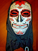 Day Of The Dead Dia De Los Muertos Full Face Halloween Masquerade Mask M... - £19.89 GBP