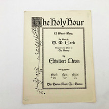 Vintage 1922 THE HOLY HOUR FAITH SHEET MUSIC INSPIRATIONAL 6 pages - £10.09 GBP