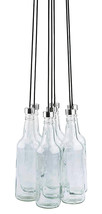 Zeckos Leitmotiv BottLED Glass 7 Bottle Hanging Pendant Lamp - £22.97 GBP
