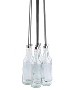 Zeckos Leitmotiv BottLED Glass 7 Bottle Hanging Pendant Lamp - £22.67 GBP