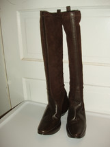 Stephane Kelian Brown Leather &amp; Suede Boots US Size 8 NEW - $160.00