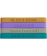 500 silicone wristbands - free TEXT and FREE IMAGES - £197.03 GBP