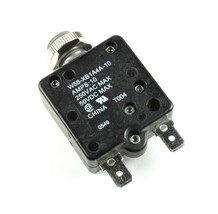 Tyco Thermal Circuit Breaker, 10A 250vac, 50VDC, W58-XB1A4A-10, Push to ... - $13.75