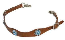 Western Saddle Horse Blue Bling! Wither Strap to hold up the Breast Plate Collar - $19.90