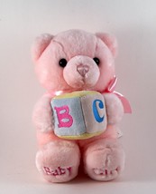 Aurora Musical Comfy Baby Girl Teddy Bear Sings Alphabet Song 9&quot; Plush - $14.99