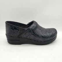 DANSKO Black Tooled Leather Clogs Nurse (Women&#39;s Size 38, US 7.5) 906020... - $24.70