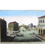 Venice, Rialto Bridge, Remondini, 1780, Prospectus Pontis Rivo alti, et Carcerum - €165,73 EUR