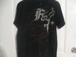 Fox Racing Dragon Foxhead Men&#39;s Graphic Black T Shirt Size M Tee - £22.06 GBP