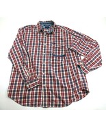 Tommy Hilfiger Jeans Mens Long Sleeve Casual Plaid Button Up Shirt Size ... - $13.86