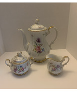 VTG EDELSTEIN BAVARIA MARIA THERESIA TEA POT Set SUGAR CREAMER MILK JUG - $1,903.76 MXN