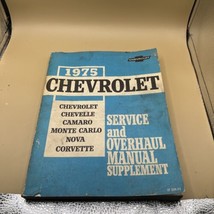1975 Chevrolet Service and Overhaul Manual Supplement CORVETTE CAMARO CH... - £9.27 GBP