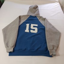 Holloway Marbury Fastpitch Men’s Blue & Gray Cotton Blend Hoodie Sweatshirt Sz S image 2