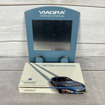 Pfizer Viagra Plastic Mirror &amp; Diecast Racecar Novelty Gag Gift Blue - £19.65 GBP