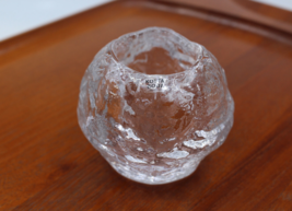 Kosta Boda Snowball Glass Candle Holder Votive Tea Light Swedish Scandin... - £34.80 GBP