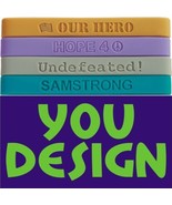 800 Custom Wristbands for your Fundraiser or Awareness Silicone Bands Cu... - £269.04 GBP