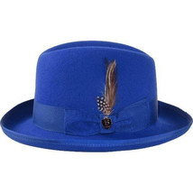 Men Bruno Capelo Dress Formal Hat Australian Wool Homburg Godfather GF108 Royal - $75.00