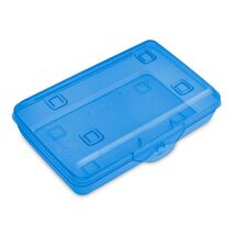 Sterilite Flat Top Pencil Box Turquoise Blue Tint Plastic Storage - €10,60 EUR Sterilite Flat Top Pencil Box Turquoise Blue Tint Plastic Storage - €10,60 EUR