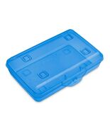 Sterilite Flat Top Pencil Box Turquoise Blue Tint Plastic Storage - €10,60 EUR